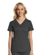  Sporty & Comfy Multi Pocket V-neck Top Charcoal