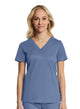  Sporty & Comfy Multi Pocket V-neck Top Infinity Blue