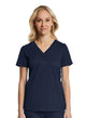  Sporty & Comfy Multi Pocket V-neck Top Navy