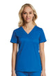  Sporty & Comfy Multi Pocket V-neck Top Royal Blue