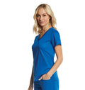  Sporty & Comfy Multi Pocket V-neck Top Royal Blue02
