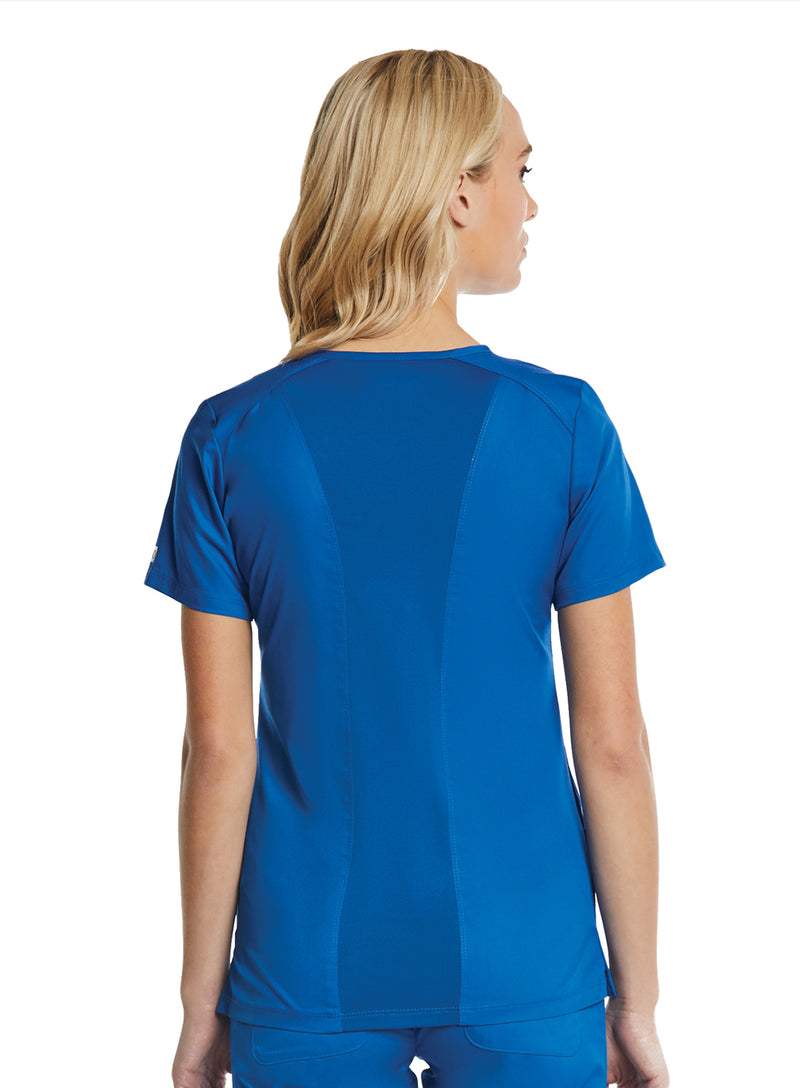  Sporty & Comfy Multi Pocket V-neck Top Royal Blue04