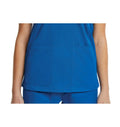  Sporty & Comfy Multi Pocket V-neck Top Royal Blue -Pocket