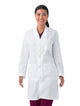 Landau Unisex 3-Pocket Full-Length Lab Coat 3187 -White-Frontview