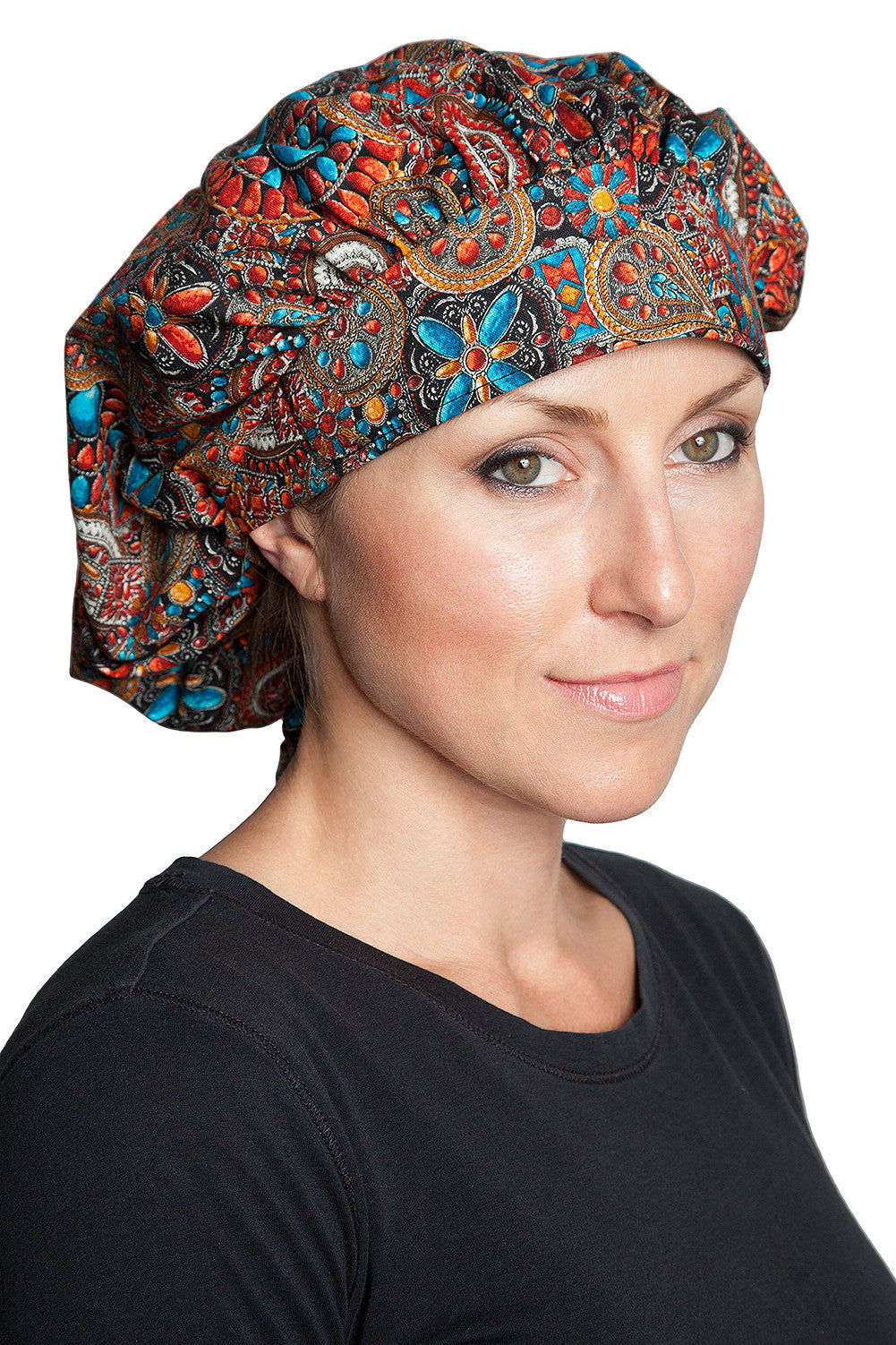 Fiumara Apparel Bouffant Cap Indian Jewel Coral