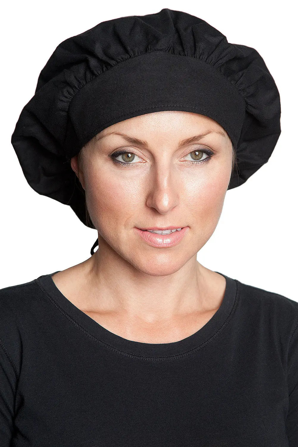 Fiumara Apparel Bouffant Cap Black Front