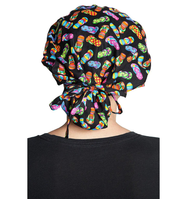 Fiumara Apparel Bouffant Cap Flip Flops Back Tied