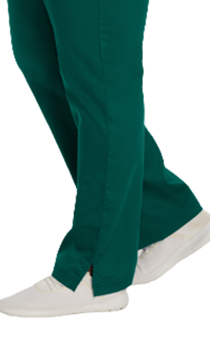 Landau ProFlex Women's Straight-Leg Yoga Scrub Pants 2043 -Hunter-Bottom view