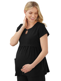 Jockey Scrubs Women's Empire Waist Maternity Top - Main Image Black