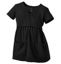 Jockey Scrubs Women's Empire Waist Maternity Top - Front Image Black