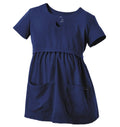 Jockey Scrubs Women's Empire Waist Maternity Top - Front Image New Navy