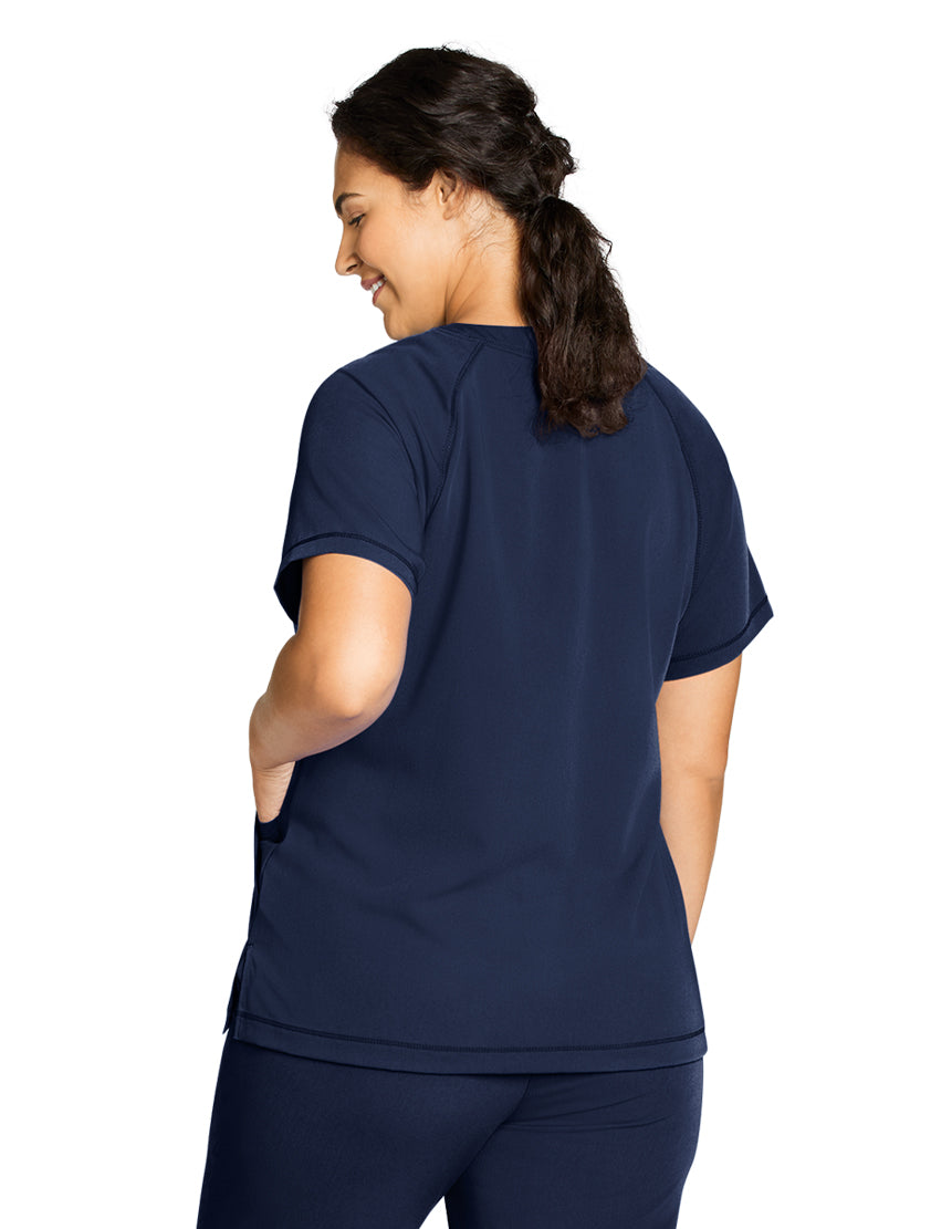 Jockey Ladies Comfort Crew Top - Back New Navy