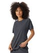 Jockey Ladies Comfort Crew Top - Main Image Charcoal