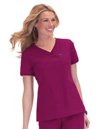 Koi Nicole Scrub Top Raspberry