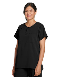 Jockey Scrubs Ladies Sleek Top- Main Image Black