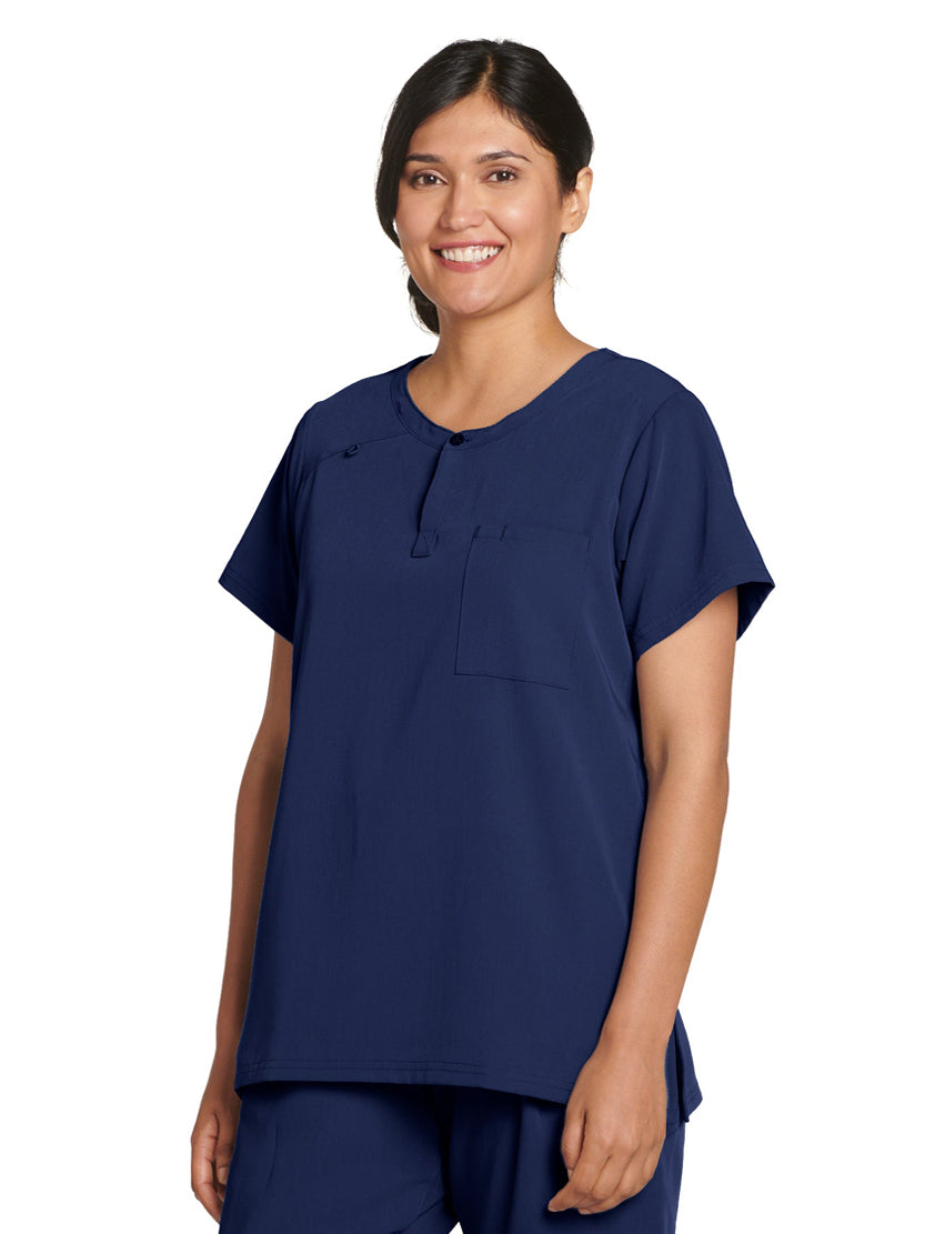 Jockey Scrubs Ladies Sleek Top- Main Image New Navy