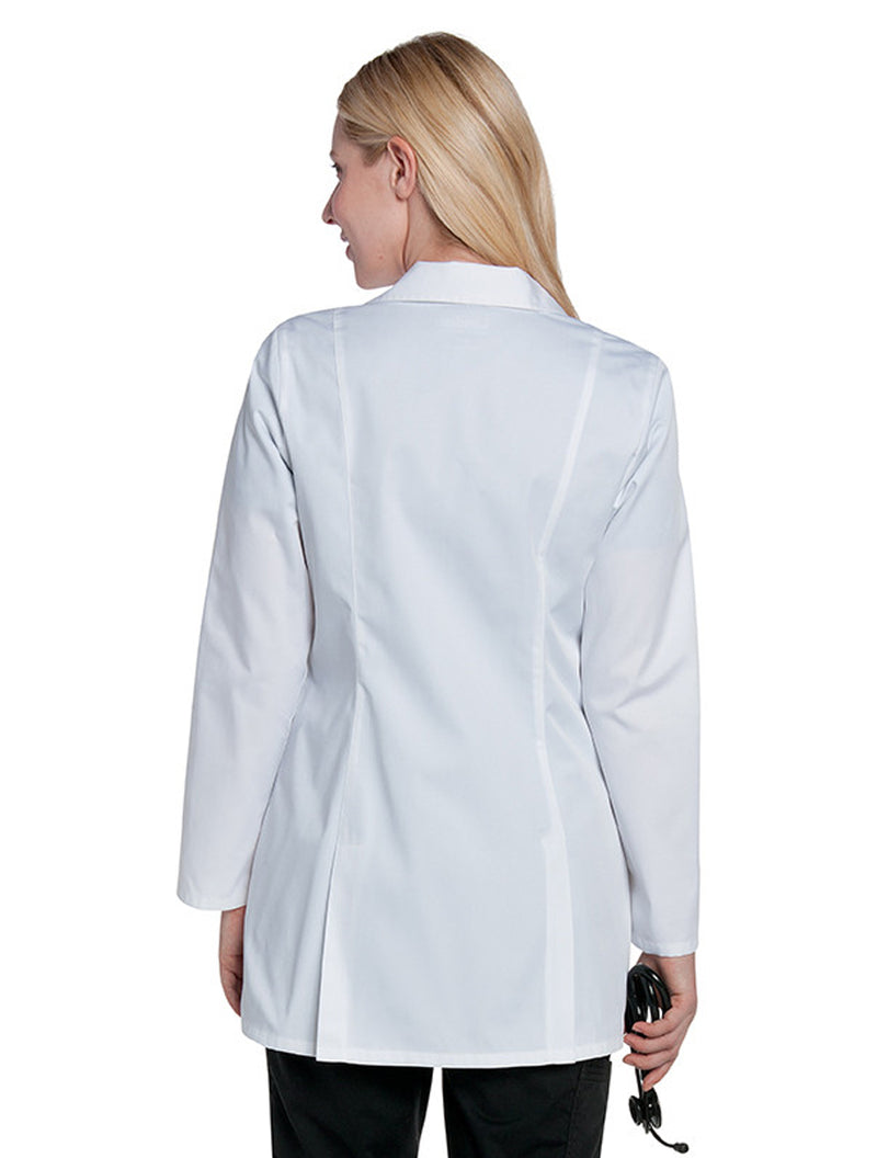 Landau Women's Lab Coat w/ Tablet Pocket White Back