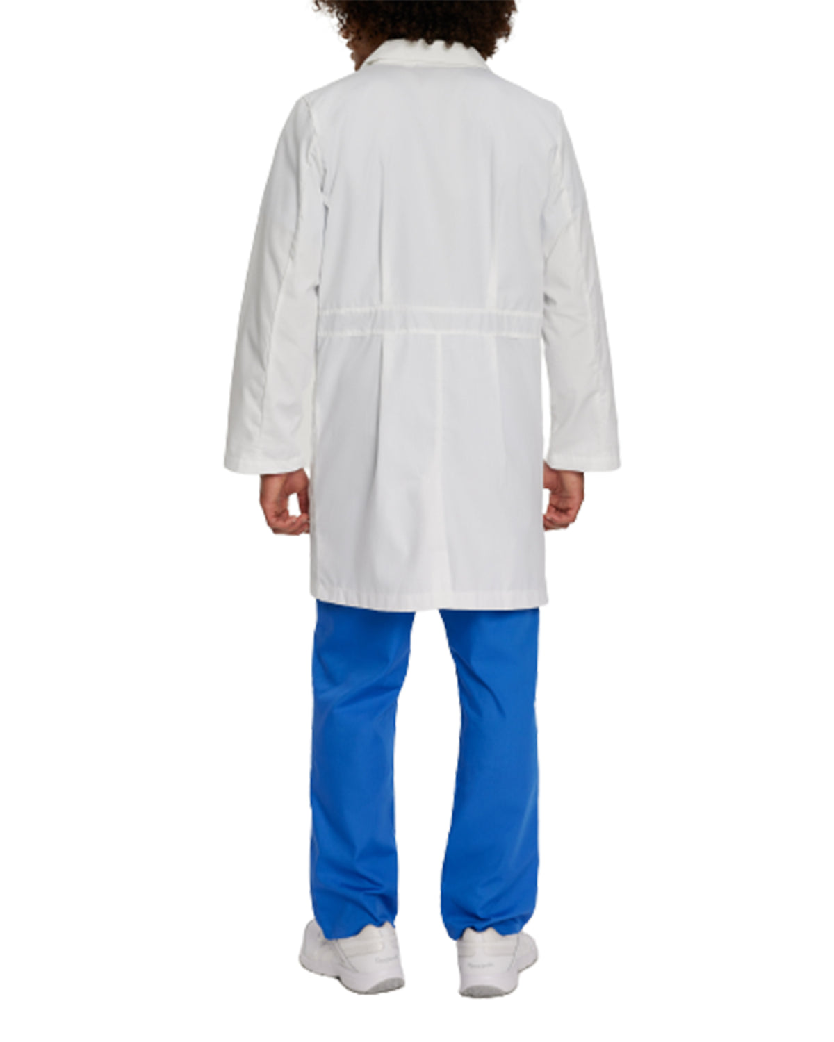 Landau Unisex 3-Pocket Full-Length Lab Coat 3187 -White-Backview