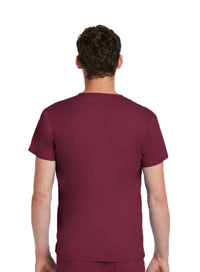 Maevn 3500 Unisex Basic V-Neck Top Wine - Back