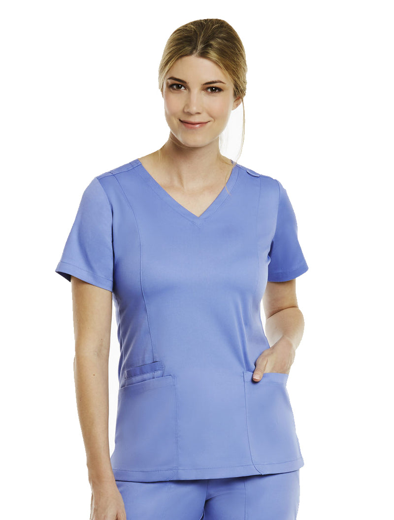 Maevn 3501 Double V-Neck Scrub Top - Front