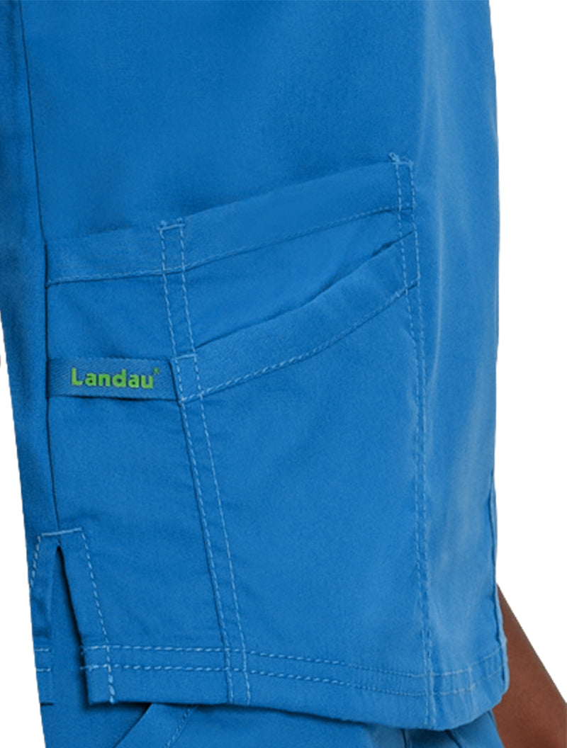 Landau ProFlex Women's 3-Pocket V-Neck Scrub Top 4160-Double Pocket View