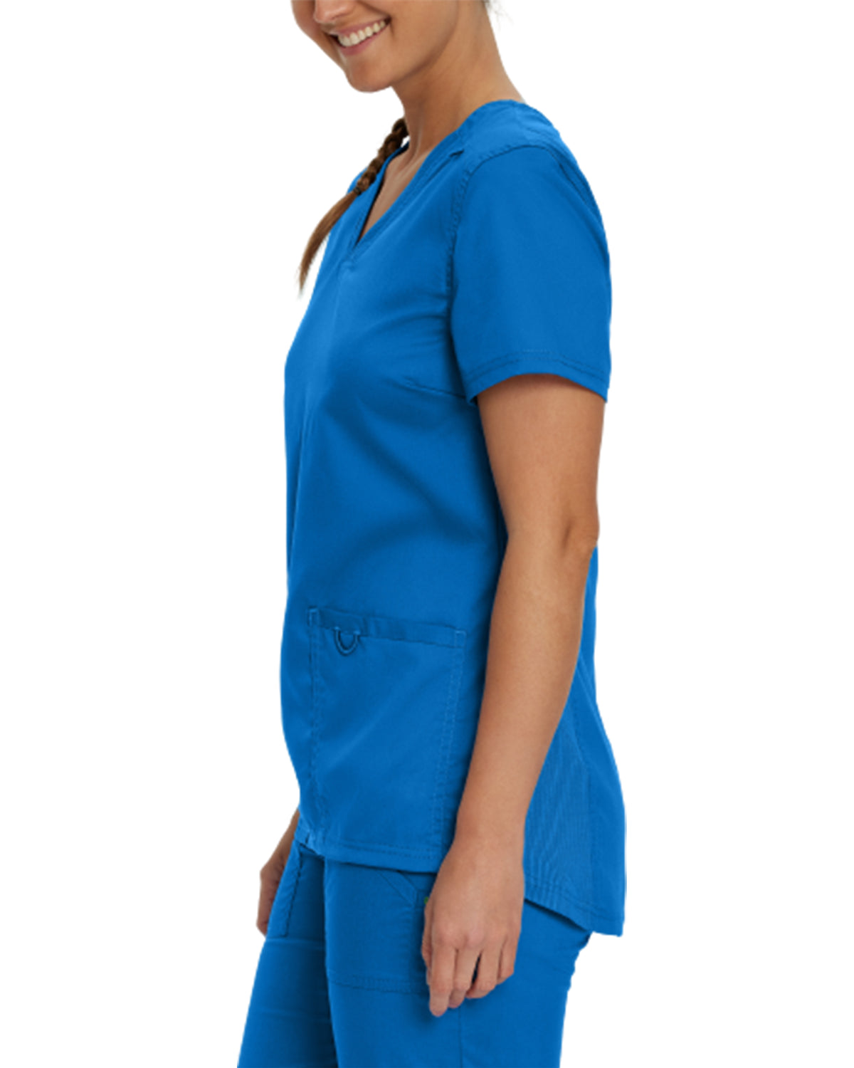 Landau ProFlex Women's 2-Pocket V-Neck Scrub Top 4168-sideview