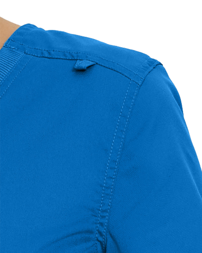 Landau ProFlex Women's 2-Pocket V-Neck Scrub Top 4168-shoulder view