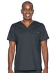 Landau ProFlex Men's 2-Pocket V-Neck Scrub Top 4259 -Graphite-Frontview