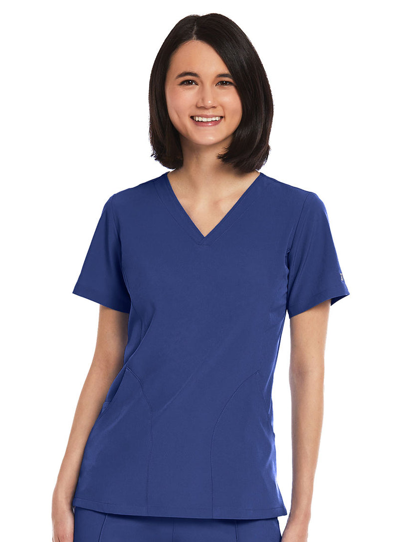 WOMEN'S V-NECK TOP Galaxcy Blue