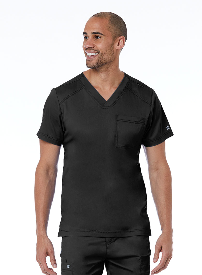 Men's Basic V-Neck Top Black - Main