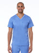 Men's Basic V-Neck Top Ceil Blue - Main