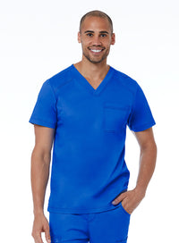 Men's Basic V-Neck Top Royal Blue - Main