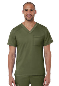 Maevn 5501 Men's Basic V-Neck Top - Front 