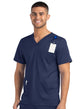 Men 3 Pocket V-neck Top Navy - Front