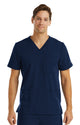 Men 3 Pocket V-neck Top Navy Front