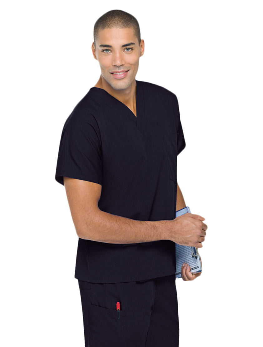 Landau Unisex Scrub Top Black