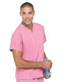 Landau Unisex Scrub Top Pink