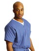 Landau Unisex Scrub Top Ceil Blue