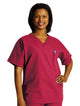 Landau Unisex Scrub Top Red