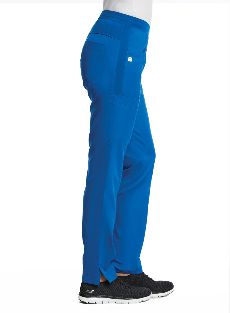Sporty & Comfy Full Elastic Waist Pant Royal Blue Sideview