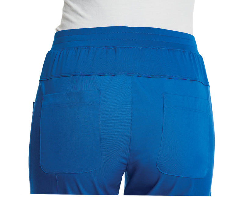 Sporty & Comfy Full Elastic Waist Pant Royal Blue Pocket