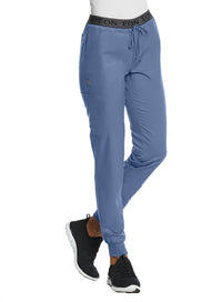 Sporty Full Elastic Logo Waist Jogger Pant Infinity Blue