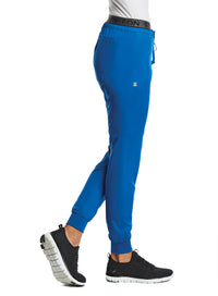 Sporty Full Elastic Logo Waist Jogger Pant Royal Blue Sideview