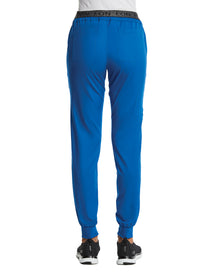 Sporty Full Elastic Logo Waist Jogger Pant Royal Blue Back