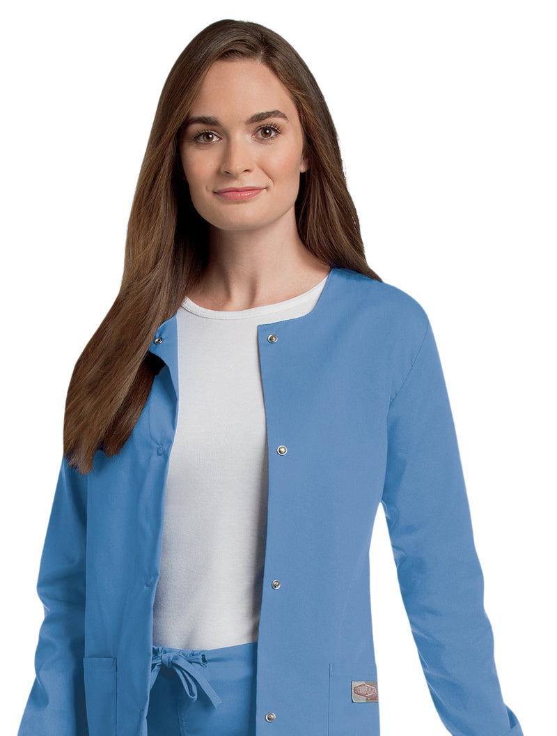 Landau Women's Warm-Up Jacket - Ceil Blue