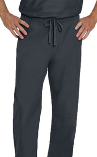 Landau Essentials Unisex Straight-Leg Scrub Pants 7602 -Graphite-Frontview