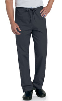 Landau Essentials Unisex Straight-Leg Scrub Pants 7602 -Graphite-Frontview