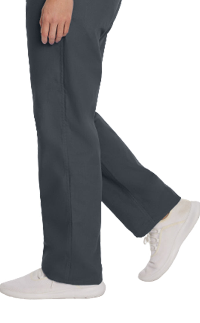 Landau Essentials Unisex Straight-Leg Scrub Pants 7602 -Graphite-Bottomview