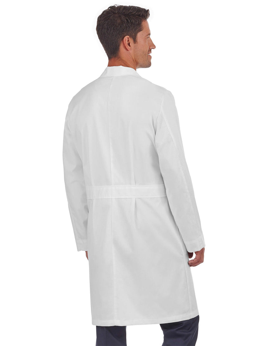 Meta 40" Men’s Knot Button iPad Cotton Labcoat - Back