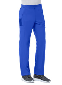 Men Half Elastic 8-Pocket Cargo Pant Royal Blue